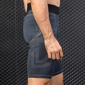 Streetwear Breathable Quick Dry <b>Compression</b> <b>Shorts</b> Oversized Workout Wear <b>Compression</b> <b>Shorts</b> For <b>Men</b> - Product Image 4