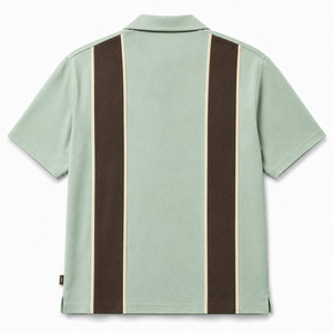 Camisa Polo Oxford de Manga Corta para Hombre, Diseño con Bloques de Color, Estilo Casual con Bolsillo y Logotipo en la Manga Izquierda - Product Image 2