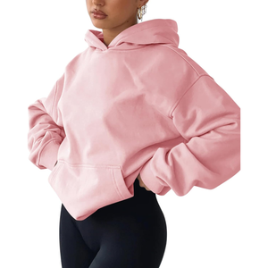 Sudadera con Capucha de Invierno para Mujer, Tejida, Suave, Cálida, Textura Afelpada, Elástica, Ecológica, Transpirable, Cómoda para Exteriores - Product Image 1