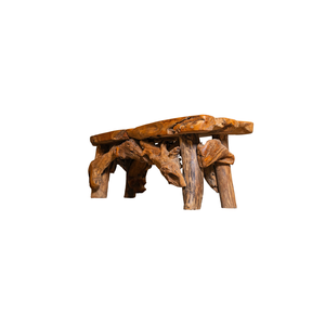 Banco Rectangular de Raíz de Teca Rústico de Lujo ARTERRA, Muebles de Patio Artesanales para Exteriores, para Casa, Villa, Resort, Cafés - Product Image 2