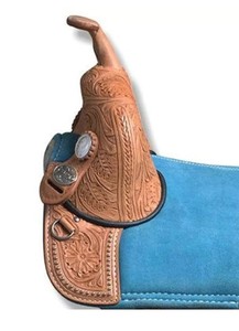 TI101OA069 Customized Western English Genuine Premium Leather <b>Treeless</b> Horse <b>Saddle</b> Stainless Steel Hardware for Riding - Product Image 2