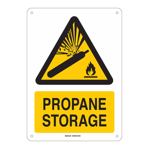 Panneau de sécurité Brady durable pour le stockage de propane en intérieur/extérieur, pour zones à gaz - Product Image 3