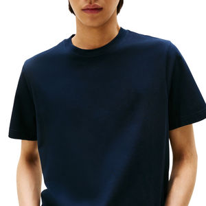 T-shirt professionnel 100% coton, couleurs contrastées, tissu tricoté 210 grammes, style décontracté, motif uni, impression de logo personnalisée - Product Image 3