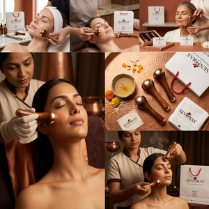 Senoras Bronze Dual Kansa Wand, outil de massage corporel manuel pour le visage et les pieds |   Raffermissement de la peau et utilisation sur tout le corps - Product Image 3