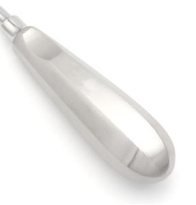 Elevador de Extracción Dental Curvo de 4mm, Instrumento con Hoja Delgada y Afilada para Cortar Ligamentos Periodontales, Acero Inoxidable Quirúrgico - Product Image 3