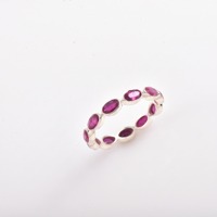 Rubinroter Edelsteinring Eleganter Statement-Brautschmuck für Damen Mode-Accessoires Geburtstags- und Jubiläumsgeschenke Großhandel Ringe