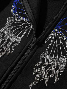 Service OEM personnalisé – Sweats à capuche pour hommes, brodés/imprimés numériquement, 100 % coton molletonné, coupe oversize, prix bas - Product Image 4