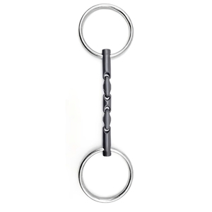 Heavy Duty Stainless Steel Made Round Handle Horse Products Double Jointed <b>Titanium</b> Equestrians Use Bits For Better Control - Product Image 5