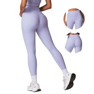 Leggings Deportivos de Cintura Alta para Mujer, con Efecto Levanta Glúteos, Logotipo Personalizado, Transpirables, de Secado Rápido, para Gimnasio y Yoga, Venta al Por Mayor, Ropa Deportiva - Product Image 3