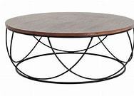 Mesa de centro moderna de alta calidad, hierro y madera, lista para enviar, estilo de diseño elegante, revestimiento en polvo negro, venta al por mayor, precio bajo, India - Product Image 6
