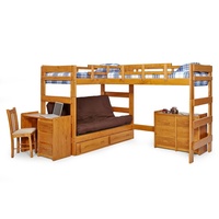 Literas Infantiles de Estilo Americano con Sofá Cama para Habitación de Niños, Muebles para el Hogar, Camas Modernas para Niños, Dormitorio Estándar Contemporáneo