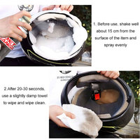 Mousse nettoyante désodorisante Getsun pour casque, désinfectant antibactérien pour doublure intérieure, élimination de la saleté des équipements moto, purification en profondeur