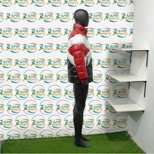 Blouson matelassé à capuche uni à manches longues pour homme, style streetwear, personnalisable avec étiquettes privées - Product Image 3