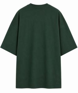 T-shirt décontracté pour homme, coupe ample, manches classiques, col rond, 100 % coton, tissu tricoté, anti-plis, respirant, longueur longue, personnalisable - Product Image 5