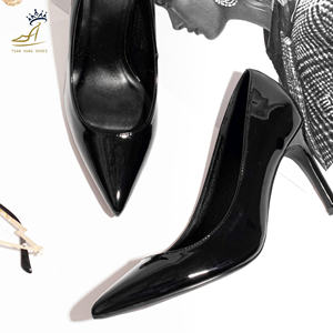 Chaussures élégantes pour femmes, talons hauts 9 cm, bout pointu, en cuir PU, semelle EVA, à enfiler, pour soirée, OEM ODM. - Product Image 5