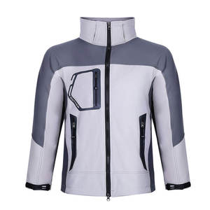 Factory Wholesale Custom Logo <b>Mens</b> Casual <b>Soft</b> <b>Shell</b> Slim Water Resistant <b>Soft</b> <b>Shell</b> <b>Jacket</b> - Product Image 4