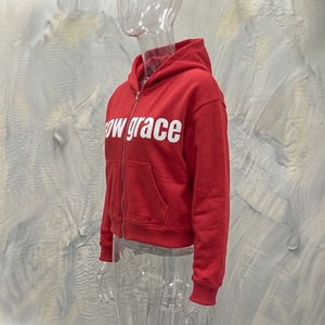 Snowgrace <b>Red</b> Zip-Up Hoodie <b>Men's</b> Casual French Terry Hooded <b>Sweatshirt</b> Regular Fit Autumn Wear - Product Image 4