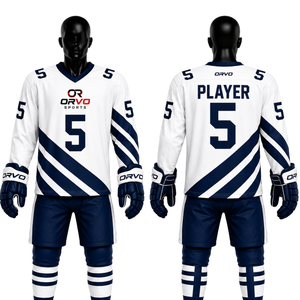 Vêtements de hockey sur glace professionnels en gros, maillots sublimés personnalisés, vêtements de sport d'équipe, fournisseur OEM de tenues de hockey personnalisées - Product Image 2