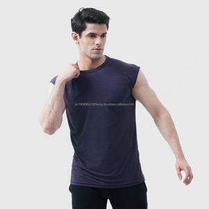 Débardeur de sport respirant personnalisé, vêtements de fitness, polyester uni, débardeur de sport vierge pour hommes - Product Image 3