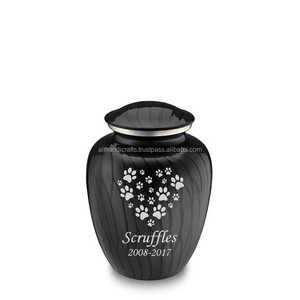 Black Pet Cremation <b>Urn</b> with Secure Lid – Durable Memorial Keepsake for Dogs and <b>Cats</b> - Product Image 5
