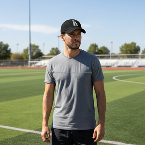 หมวกเบสบอลสีน้ำเงินเข้มพร้อมข้อความ3D ปักแผงด้านหน้าเครื่องแต่งกายแนวสตรีทสวมโลโก้พัฟสำหรับทั้งชายและหญิง - Product Image 5