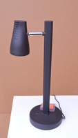Lampe de table en métal Lumetal pour intérieur, éclairage LED 3000K (blanc chaud), alimentation CA, IP20, 100V-240V, commande par bouton, 362lm, CRI 80