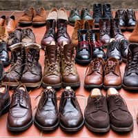 Sepatu Chukka Kulit Asli 100% Grosir untuk Pria, Sepatu Kerja Bertali, Surplus Pabrik Bangladesh, Pesanan Ekspor Dibatalkan, Stok Banyak