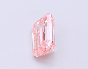 Diamant rose intense fantaisie de 1,01 carat, taille émeraude, cultivé en laboratoire CVD, clarté VS2, polissage excellent, pierre précieuse non montée pour la création de bijoux - Product Image 2