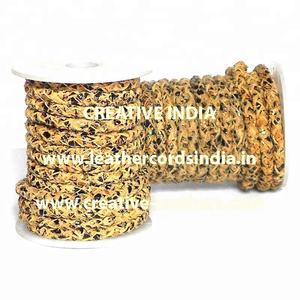 High Quality Designer <b>Braided</b> Leather <b>Cord</b> in round Pattern for DIY Jewelry Making Hot Sale-Wholesale Price - Product Image 2