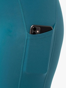 Women's Solid Mid <b>Knee</b>-<b>Length</b> Nylon Spandex <b>Legging</b> Custom Soft Printing Elastic Breathable Quick Dry Workout Gym Biker Yoga - Product Image 4