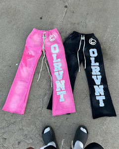 Conjunto de Sudadera con Capucha y Pantalones Deportivos Estilo Vintage con Lavado Ácido Personalizado, Fabricante OEM para Marcas de Ropa y Pedidos al por Mayor - Product Image 4