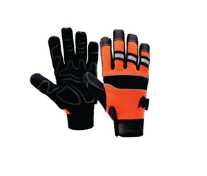 Anti-Slip Leather Safety <b>Gloves</b> Breathable Heat Resistance Textured Fingertips General Purpose Work Protection - Product Image 1