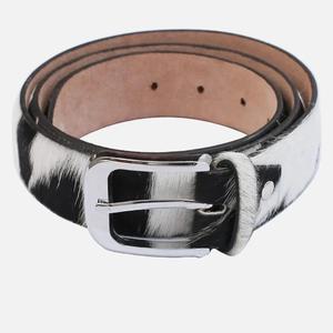 Ceinture en cuir pour hommes et femmes, style western, avec poils de vache, prix d'usine, nouveau design personnalisable en cuir de vachette - Product Image 3