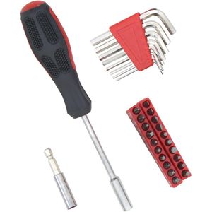 Set di 39 Attrezzi Essenziali per Riparazioni Domestiche, per Studenti Universitari e Uso Domestico, Include Cassetta degli Attrezzi in Plastica - Product Image 5