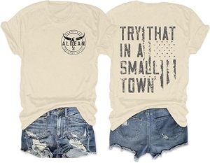 Camisetas Oversize de Algodón para Mujer con Estampado Gráfico, Estilo Country, Vintage, Vaquera, Western, de Bandas de Rock, de Corte Holgado - Product Image 6