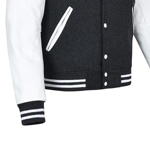 Blouson universitaire matelassé réversible pour homme en mélange nylon-polyester, double face, style baseball, avec doublure matelassée, pour l'hiver et le streetwear - Product Image 5