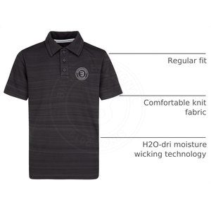 Chemises de golf personnalisées faciles à porter pour les jeunes, chemises de golf athlétiques pour garçons, vêtements de club pour juniors, hauts extensibles respirants - Product Image 4