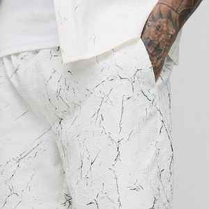 Pantalones Cortos Bermuda para Hombre con Estampado Crack, Cintura Media, Elásticos, Transpirables, Casuales, con Bolsillos - Product Image 4