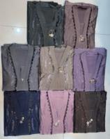 Vente en gros de robes Abaya de luxe en polyester brodé de qualité supérieure pour femmes musulmanes, style arabe