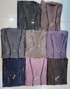 Vestido Abaya de Poliéster de Lujo con Bordado, Estilo Árabe, para Mujeres Musulmanas, Venta al Por Mayor - Product Image 2