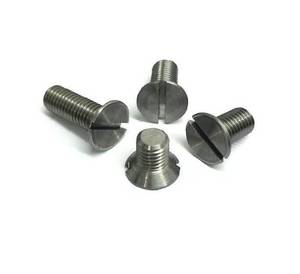 OEM Stainless Steel Flat Head Slotted Screws Countersunk Machine Screws Custom Sizes Available Screws for Industrial Use - Product Image 1