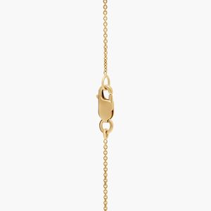 Mini Diamond Vertical Bar Pendant in Yellow Gold - Product Image 3