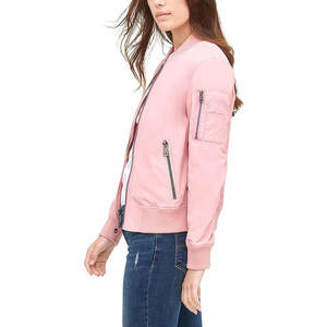 OEM Latest Fashion Women's Embroidered Logo Bomber <b>Jackets</b> Genuine Memory Fabric Comfortable Fit Long Sleeve Winter Wear <b>Jackets</b> - Product Image 5