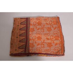 ผ้าห่มกันธาพิมพ์ลายทำมือ เป็นมิตรกับสิ่งแวดล้อม ลายดอกไม้สไตล์วินเทจ ผ้าฝ้ายอินเดีย โบโฮ ผ้าคลุมเตียง ผ้าห่มสองด้าน ของขวัญ ใช้ได้ทุกฤดู - Product Image 3