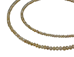 Cuentas Redondas de Diamante Champagne Natural Premium, Facetadas, de 2 mm, 15 Pulgadas, para la Elaboración de Joyas - Product Image 5