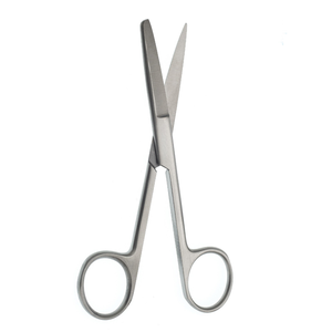 Ciseaux chirurgicaux droits de 5,5″ en acier inoxydable, à lame tranchante et à pointe arrondie, pour la dissection et la coupe des tissus, instrument chirurgical - Product Image 1