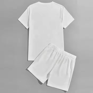 Ropa de Verano para Hombre, Conjunto Deportivo Transpirable, Camiseta y Pantalones Cortos, Conjuntos de Manga Corta y Pantalones Cortos Personalizados - Product Image 2
