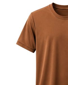 T-shirt de sport marron personnalisé pour homme, séchage rapide, respirant, léger, pour la gym, la course, le fitness et l'entraînement - Product Image 3
