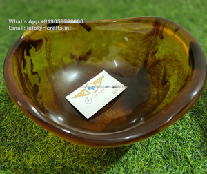 Saladier et serveur de fruits en résine de conception moderne faite à la main ensemble de matériau en résine durable pour table à manger de fête de mariage - Product Image 3