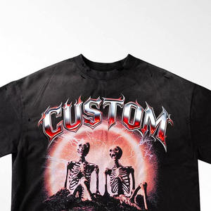 <b>Top</b> Selling Best Quality Crew Neck <b>Skull</b> Pattern 3D Print Streetwear Graphics T-Shirts Oversized Short Sleeve O Neck Breathable - Product Image 4